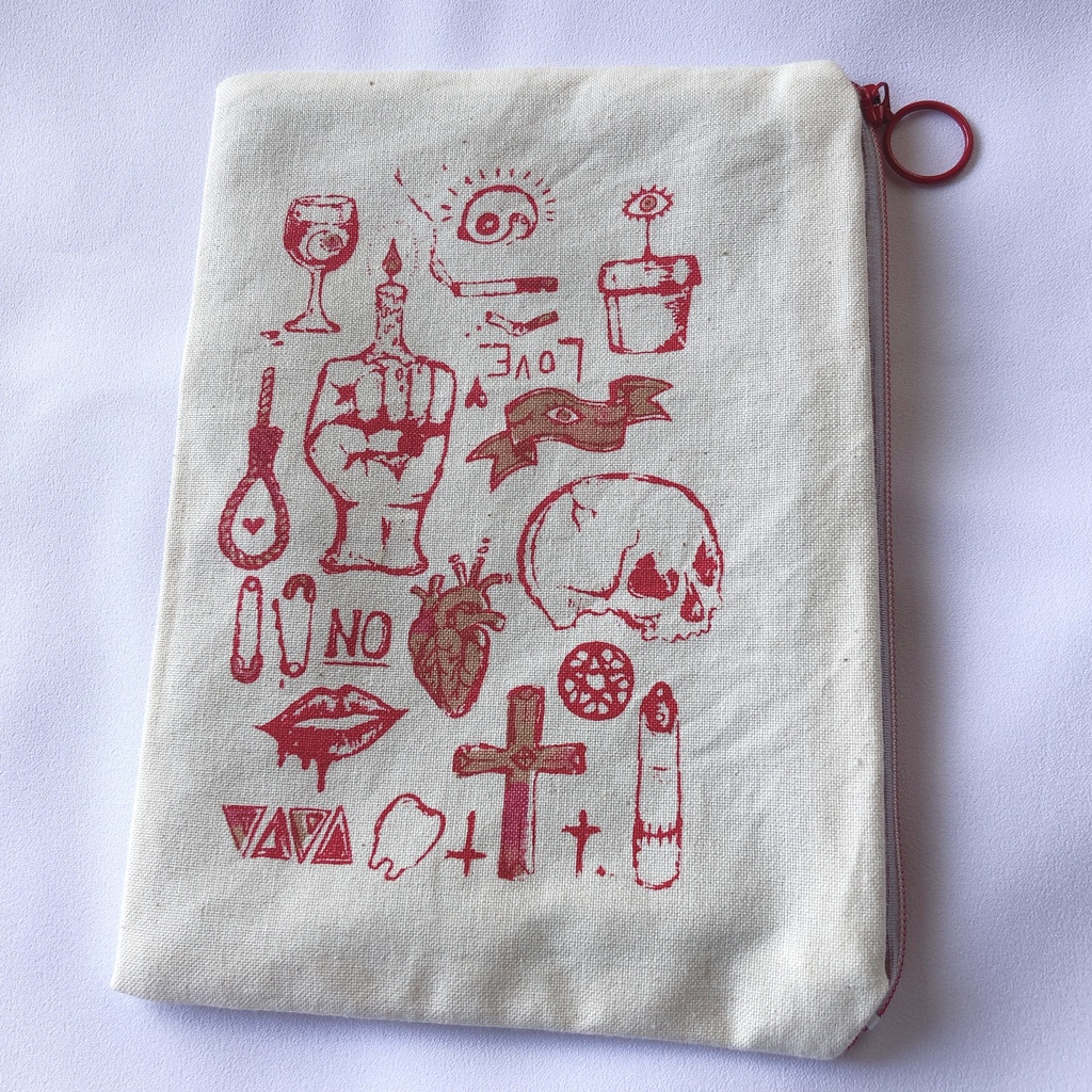 タトゥーフラッシュ風オリジナルポーチ