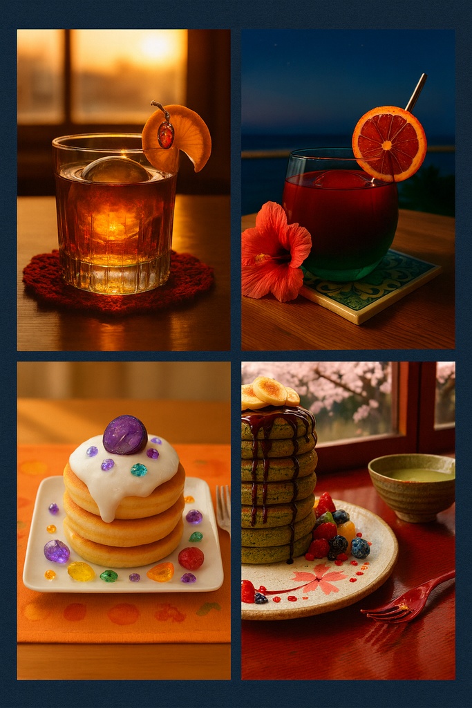 幻想パンケーキセット