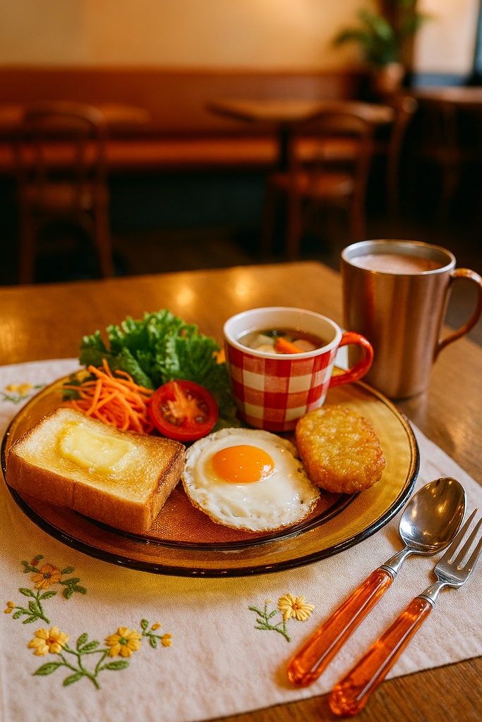 モーニングメニュー　トースト