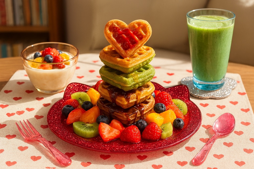 モーニングメニュー　ワッフル