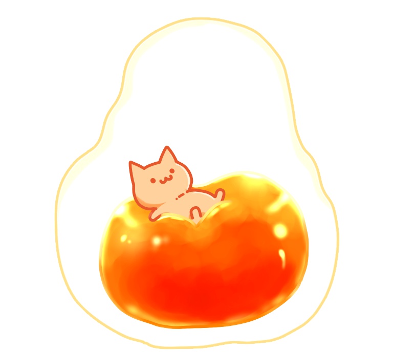 アクリルバッジ(めだまやき)