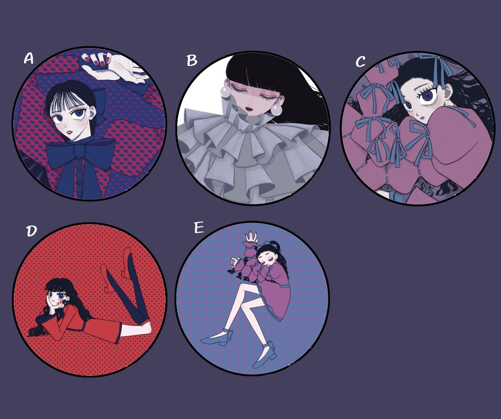 巾着付き缶ミラー