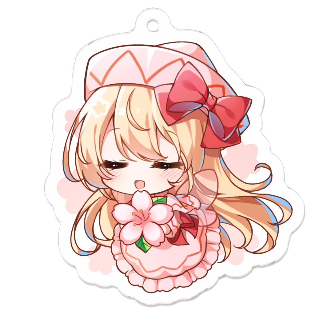 「リリーホワイト」アクリルキーホルダー