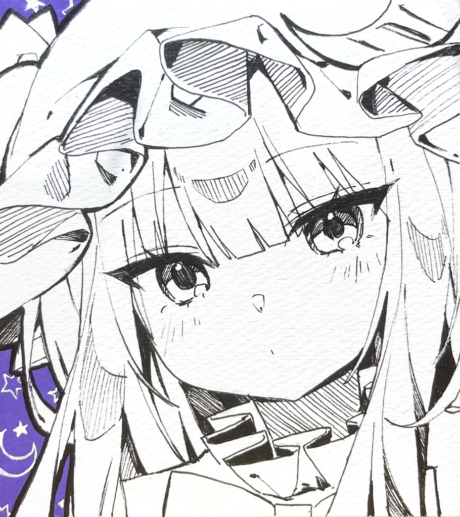 【傷ありセール】ミニ色紙 パチュリー