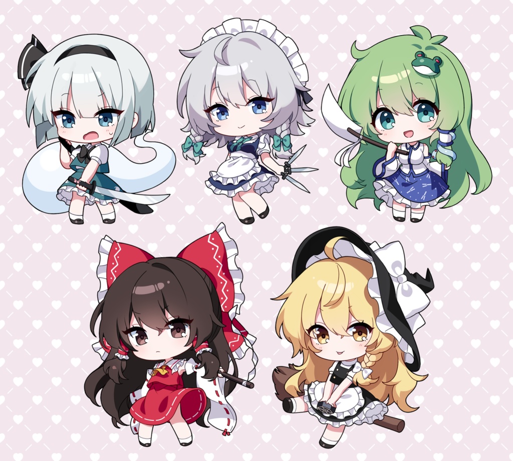 東方Project 自機組 アクリルキーホルダー