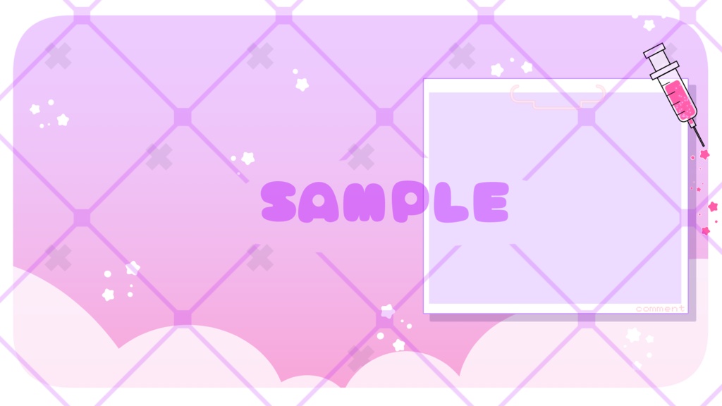 【配信素材】動く!ゆめかわカルテ風背景【配信画面】