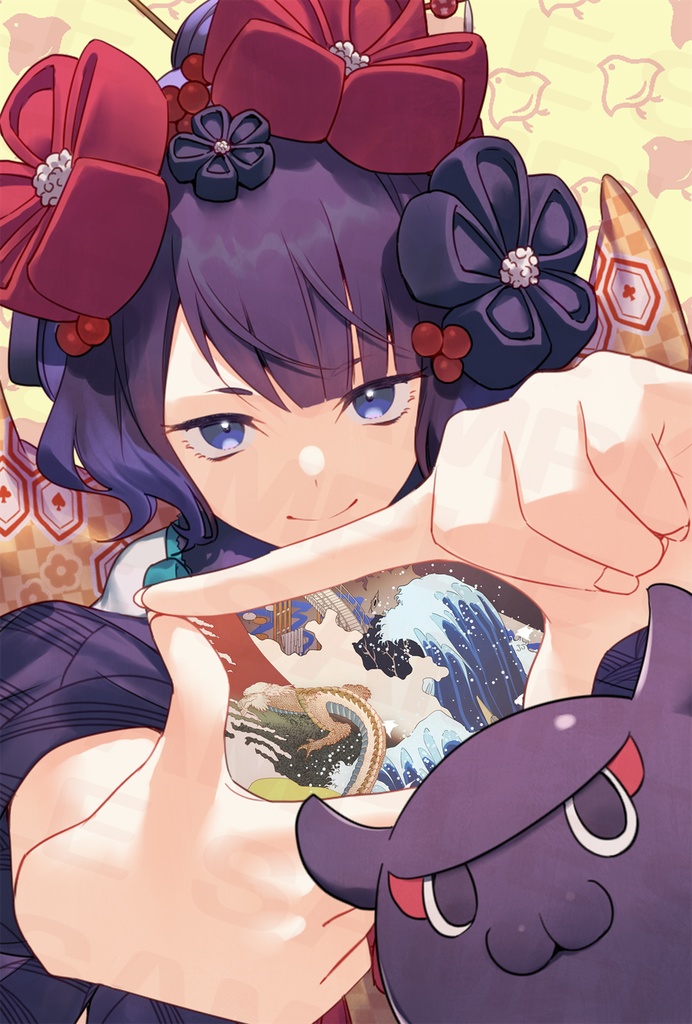 【FGO 葛飾北斎】マルチフレーム・ポストカード(2種) セット