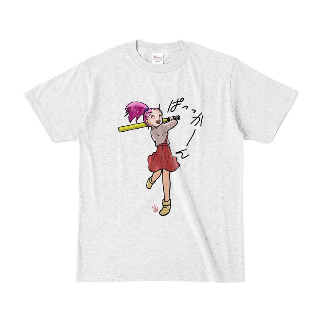 おきゅたんのぱっっかーんTシャツ(淡色)