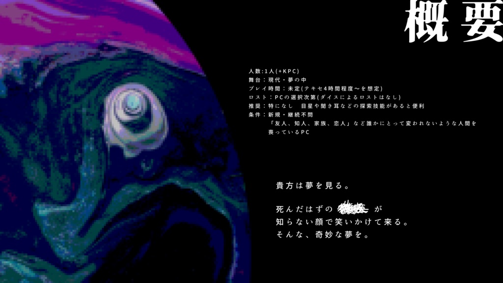 クトゥルフ神話TRPG『DREAM,DREAM NEVER FORGE』