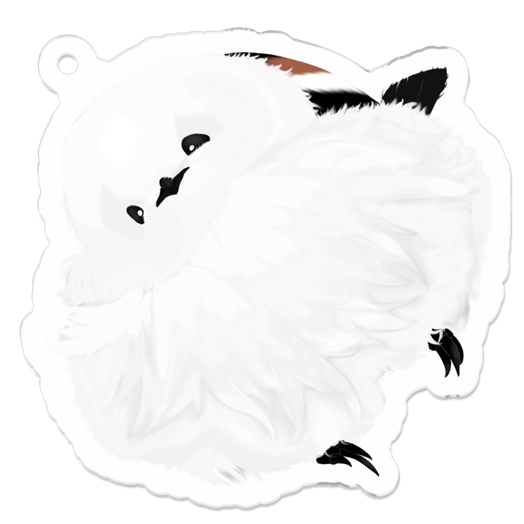 リアルな シマエナガ アクリルキーホルダー