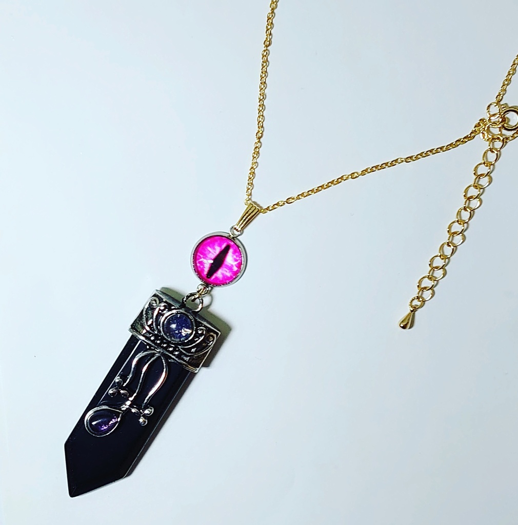 鬼滅の刃　天然石イメージアクセサリー　鬼舞辻無惨