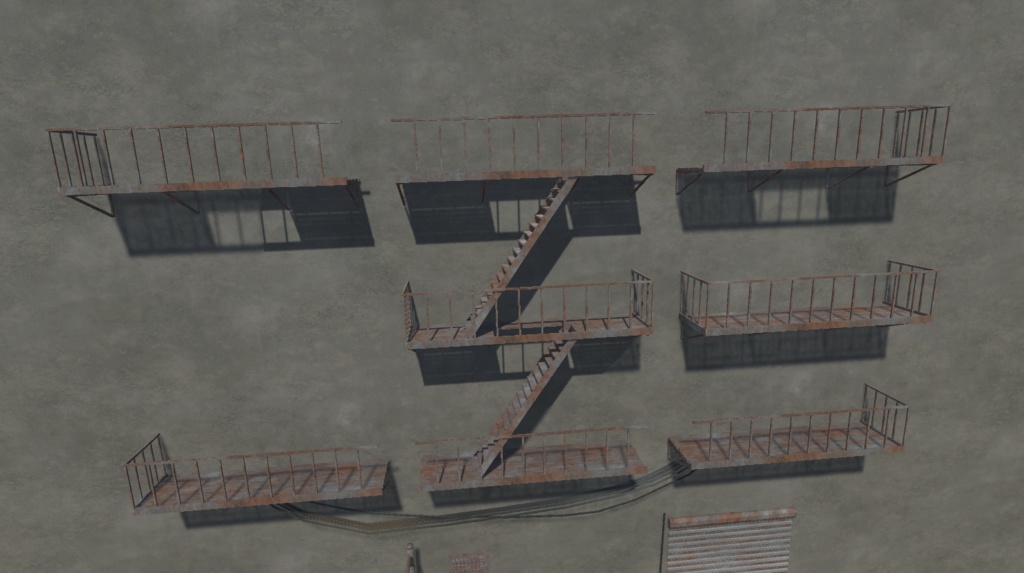 Low Poly Cyberpunk Street Props (Meat Rack assets)