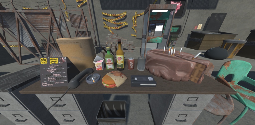 Low Poly Cyberpunk Street Props (Meat Rack assets)