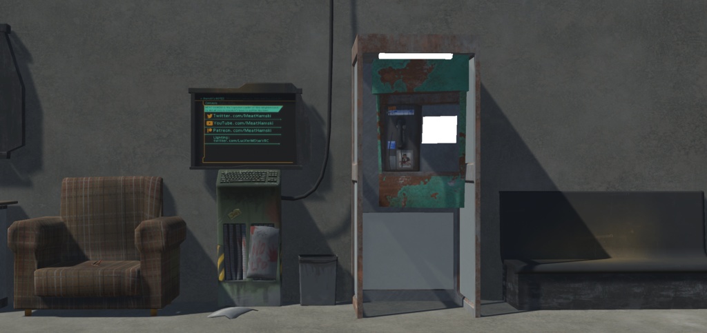 Low Poly Cyberpunk Furniture (3D Props)