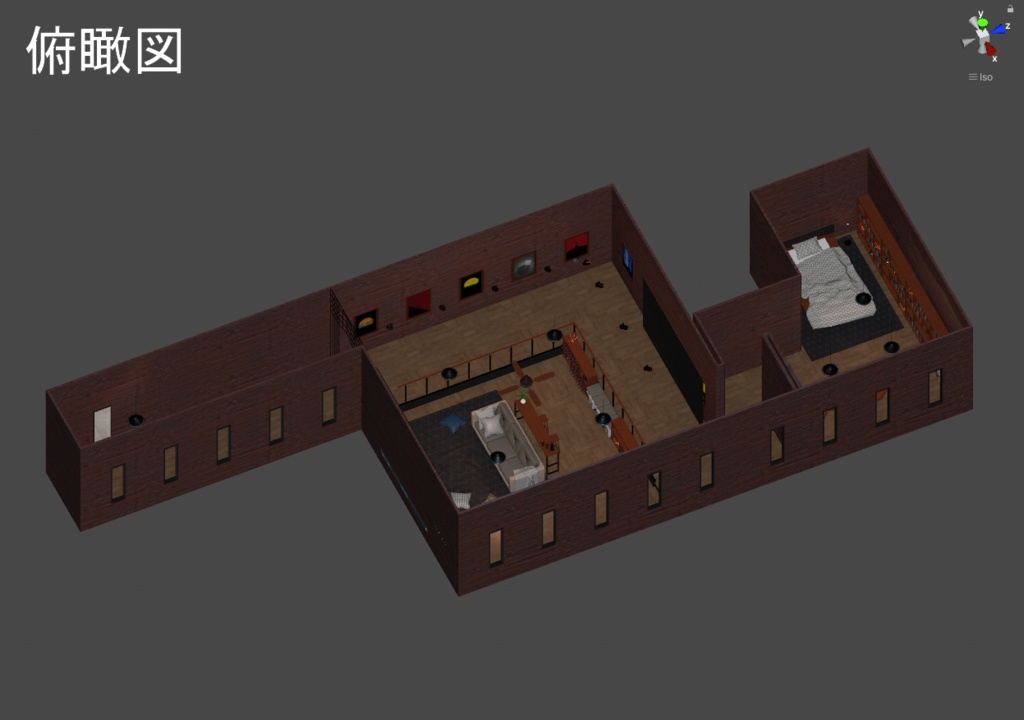 【VRC向けワールド】Room_HiddenApartment ※VCC確認済