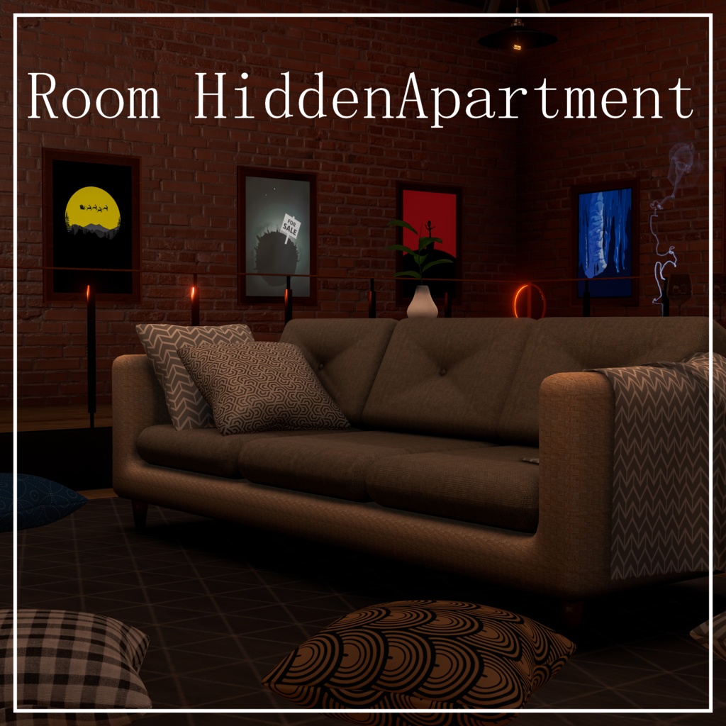 【VRC向けワールド】Room_HiddenApartment ※VCC確認済