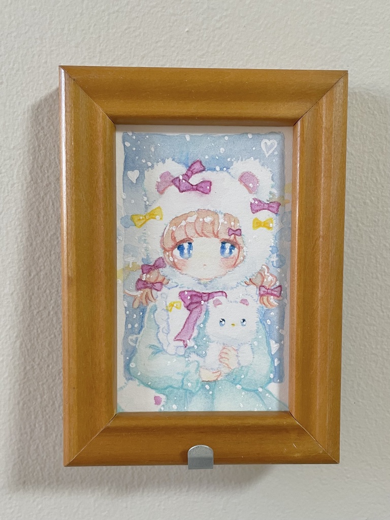 【水彩原画】女の子ミニ