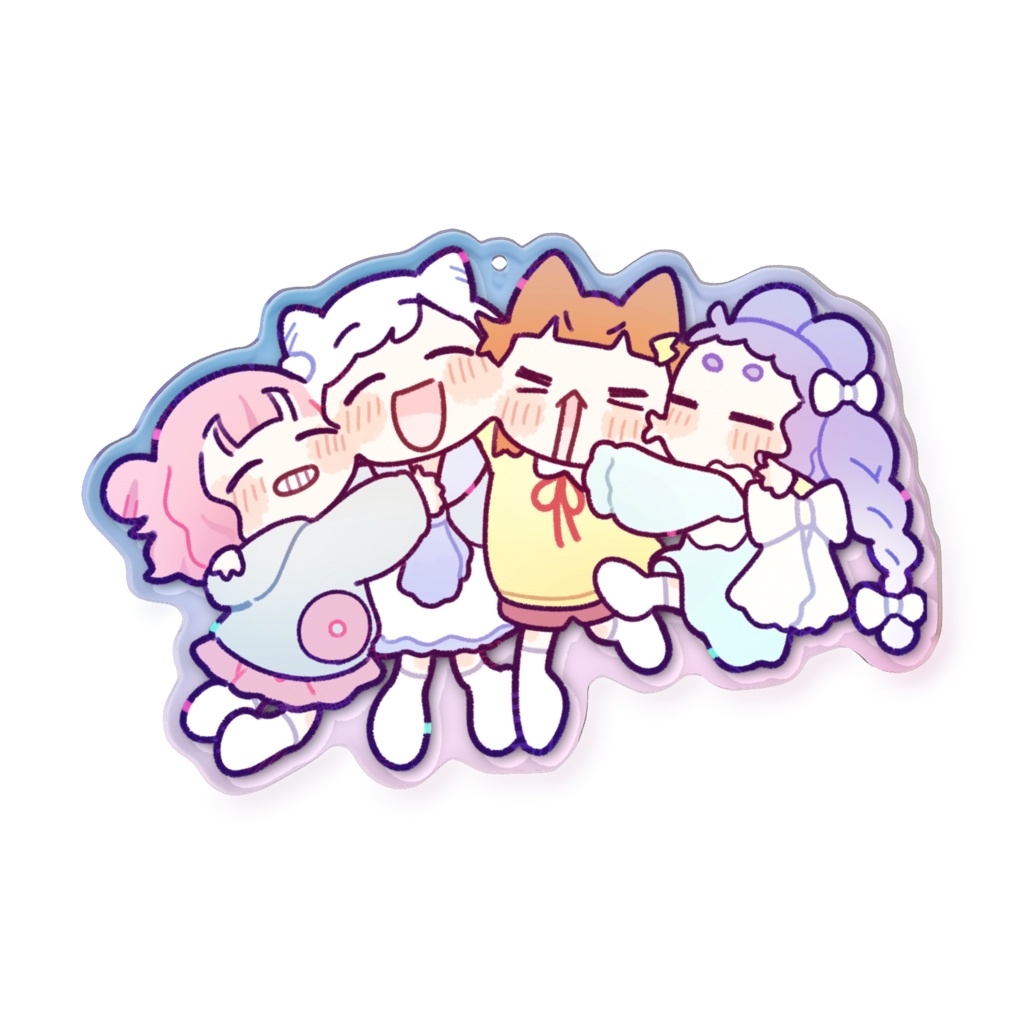 【だいすき】オーロラアクリルキーホルダー