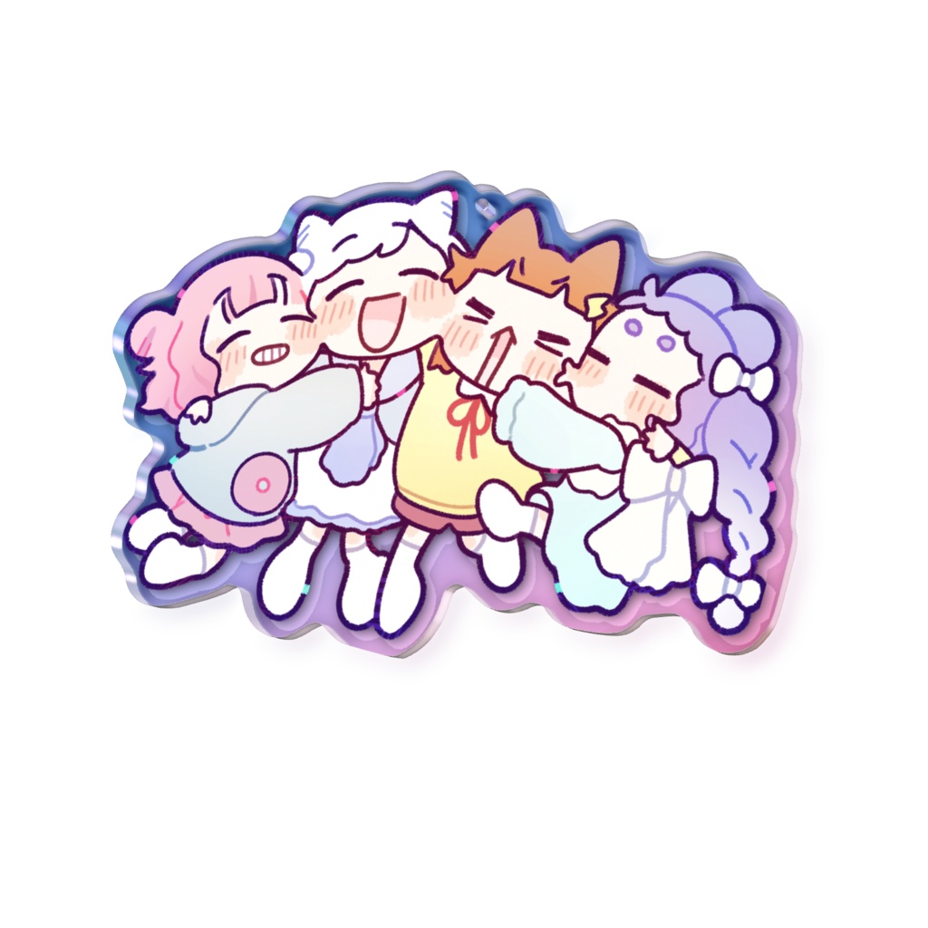 【だいすき】オーロラアクリルキーホルダー