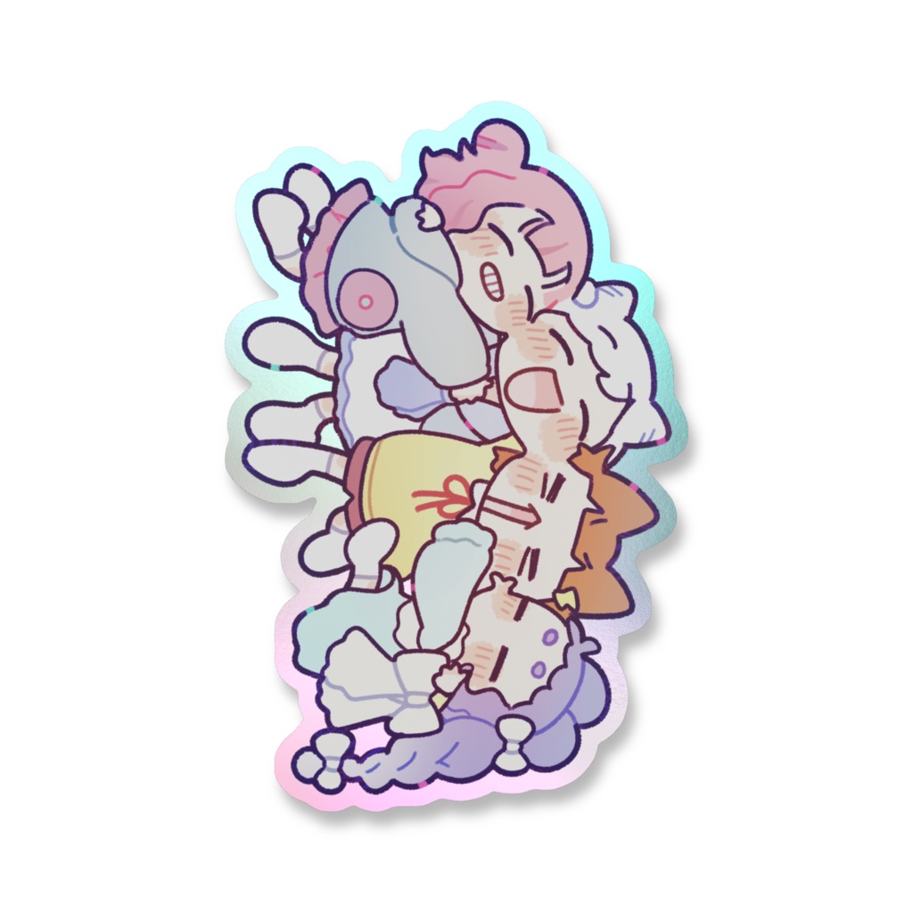 【だいすき】オーロラステッカー