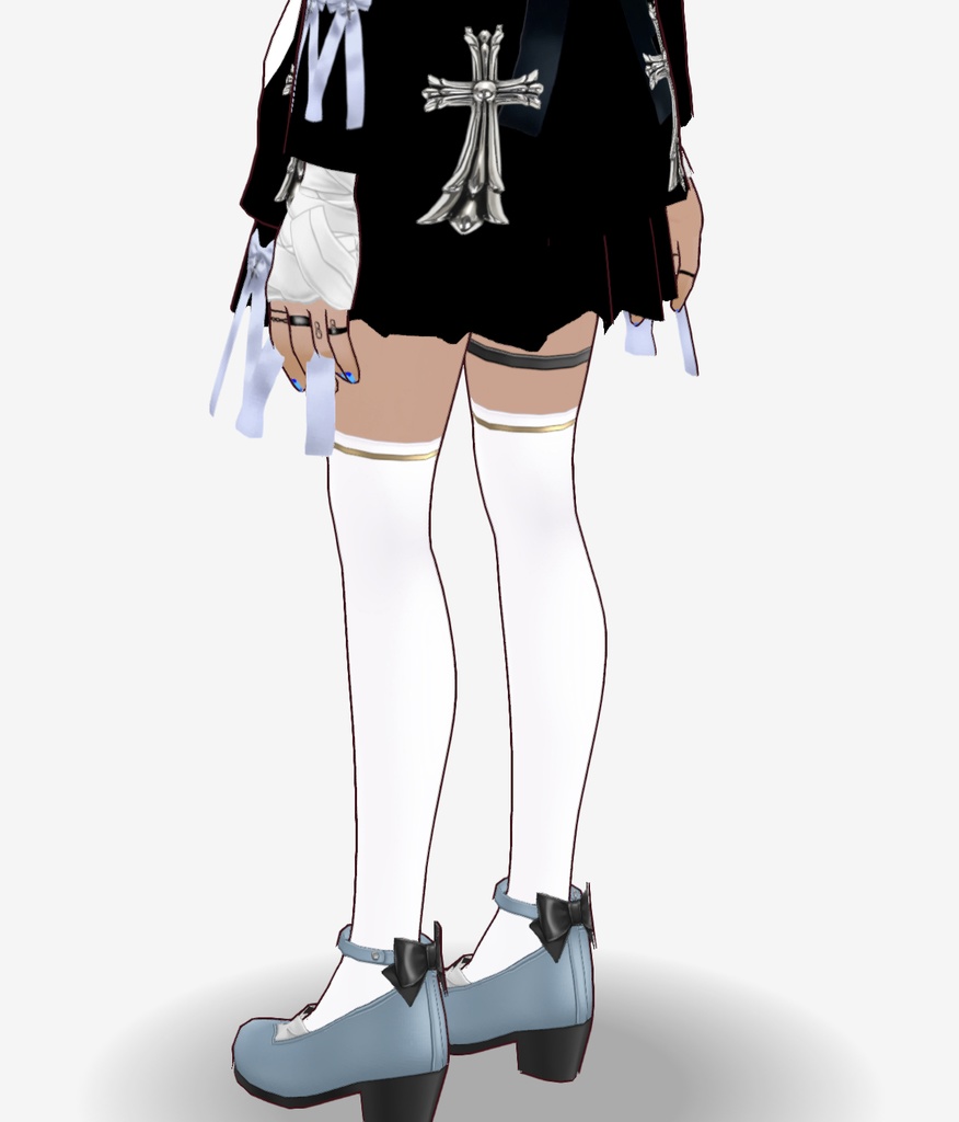 ゴシックプチェックアシメスカート
