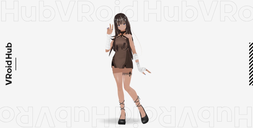 Vroid用髪型(前髪、後髪 Vroidcustomitem)