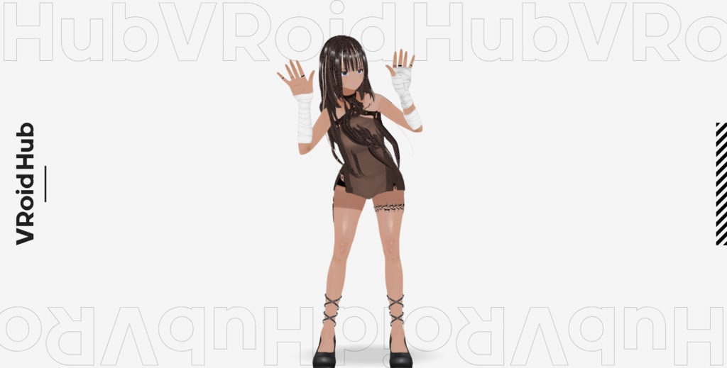 Vroid用髪型(前髪、後髪 Vroidcustomitem)