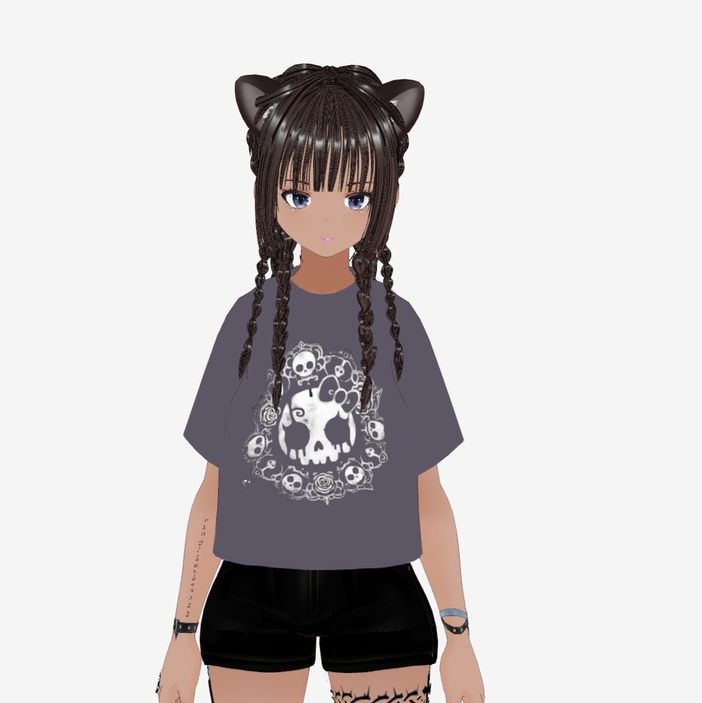 キュートドクロTシャツ　(VRoidcustomitem)