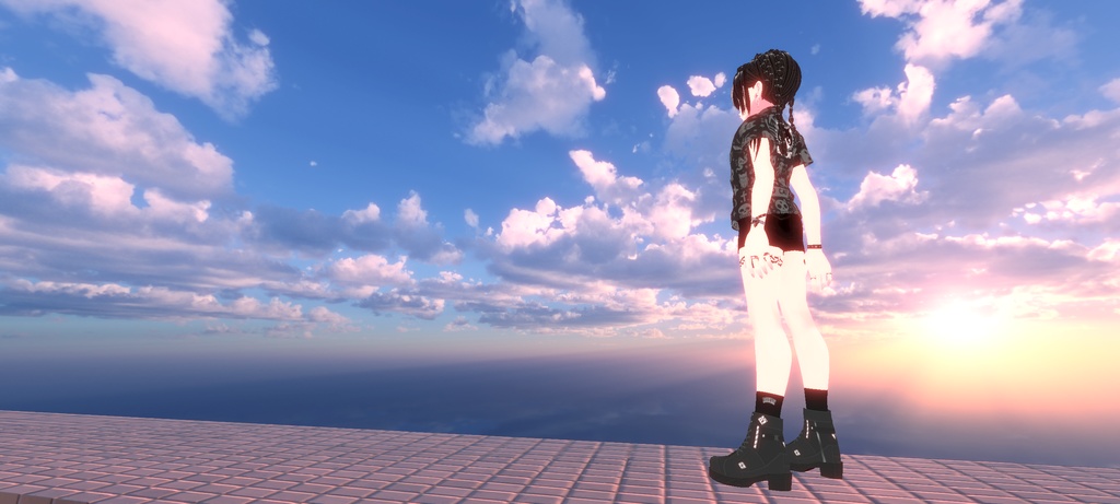 BADCAT(VRoidCustomItem コート、パーカー、トラックジャケット、タンクトップ)