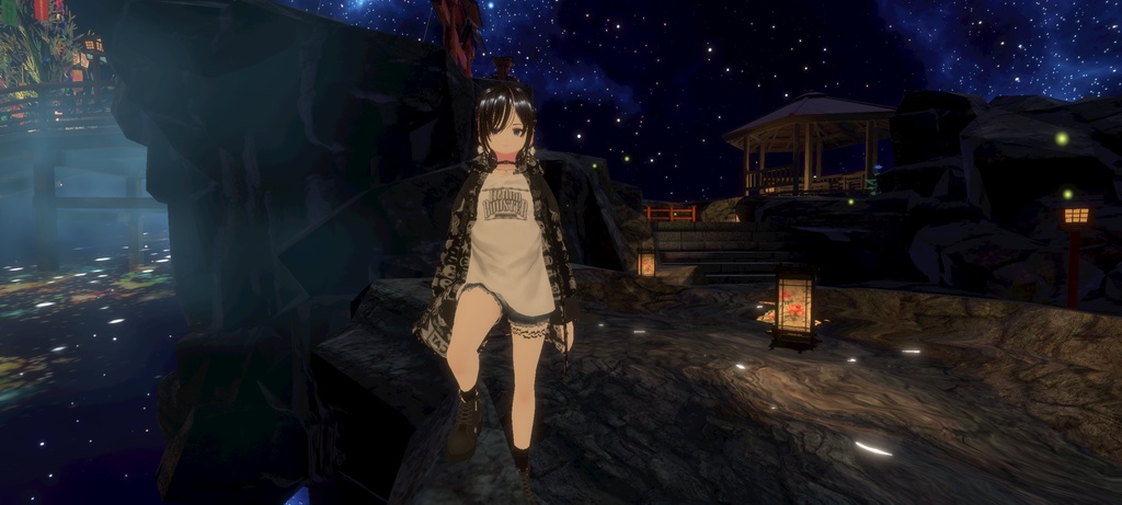 BADCAT(VRoidCustomItem コート、パーカー、トラックジャケット、タンクトップ)