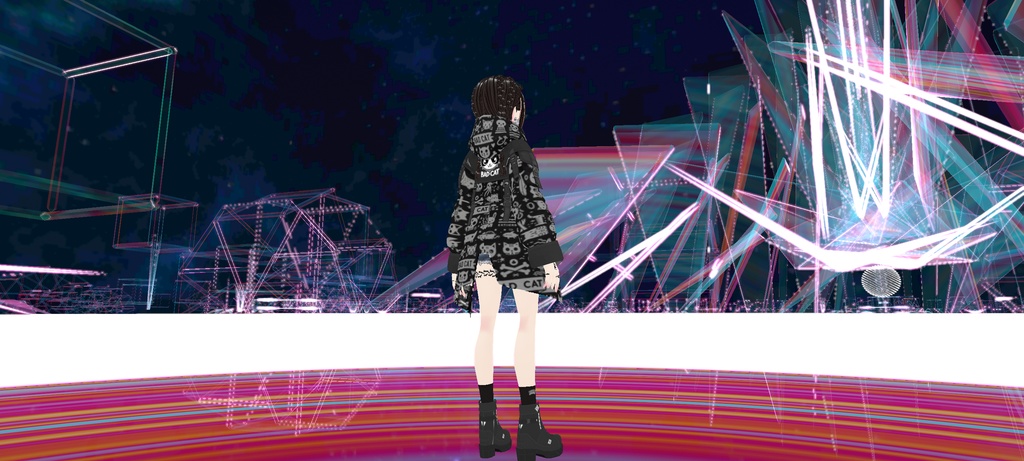 BADCAT(VRoidCustomItem コート、パーカー、トラックジャケット、タンクトップ)