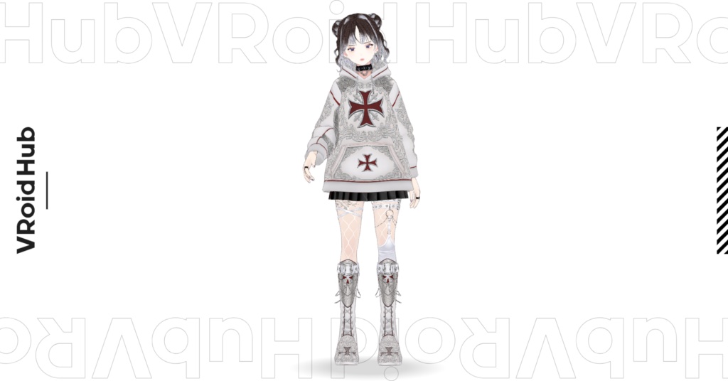 MBGゴシック地雷系パーカー(VRoid Studio用 Vroidcustomitem)