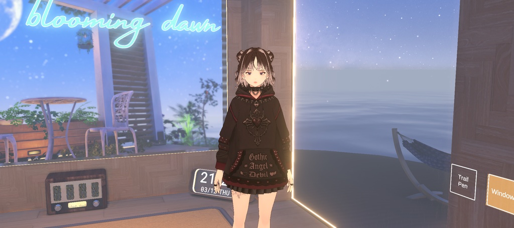 MBGゴシック地雷系パーカー(VRoid Studio用 Vroidcustomitem)