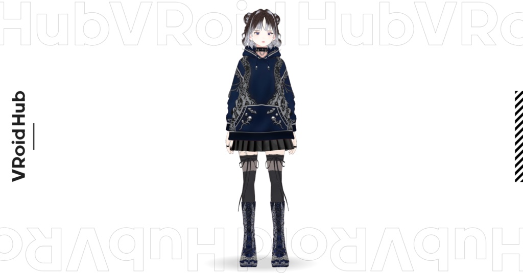 MBGゴシック地雷系パーカー(VRoid Studio用 Vroidcustomitem)