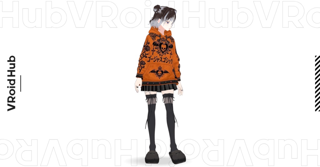 MBGゴシック地雷系パーカー(VRoid Studio用 Vroidcustomitem)