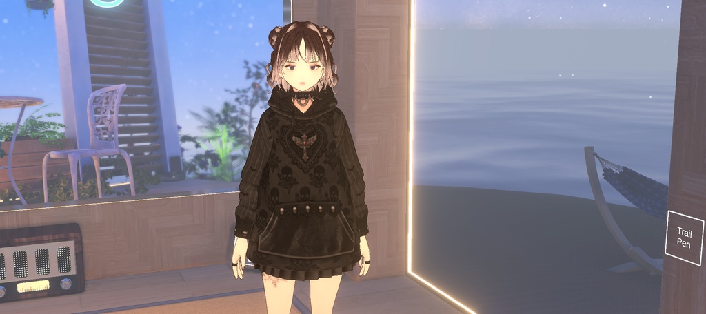 MBGゴシック地雷系パーカー(VRoid Studio用 Vroidcustomitem)