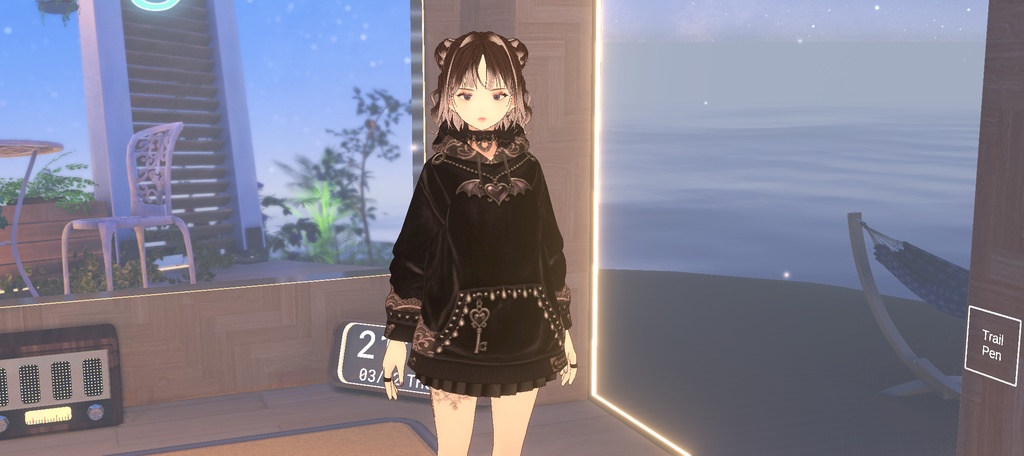 MBGゴシック地雷系パーカー(VRoid Studio用 Vroidcustomitem)