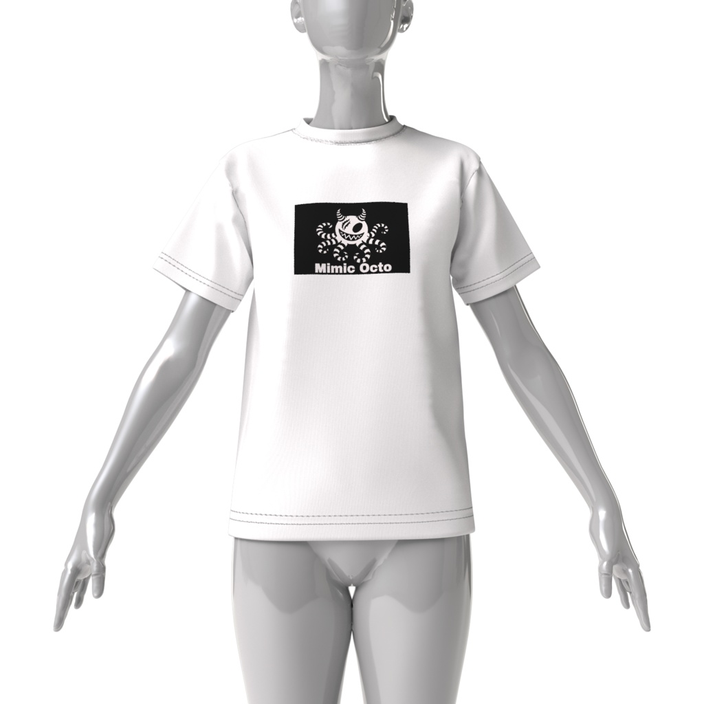 Mimic OctopusビックシルエットTシャツ