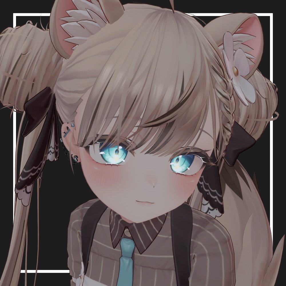 【VRChat】肉球ピアス -MeatballEarrings- 【複数アバター対応】