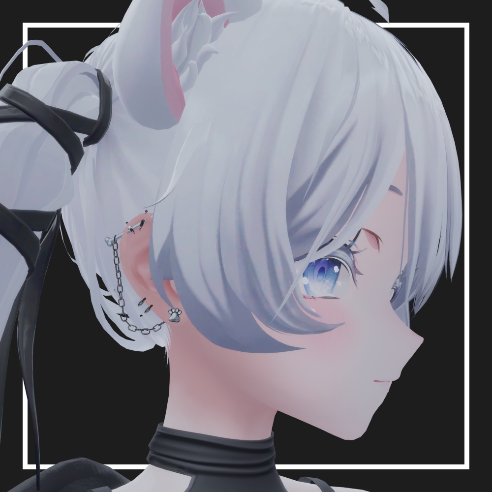 【VRChat】肉球ピアス -MeatballEarrings- 【複数アバター対応】