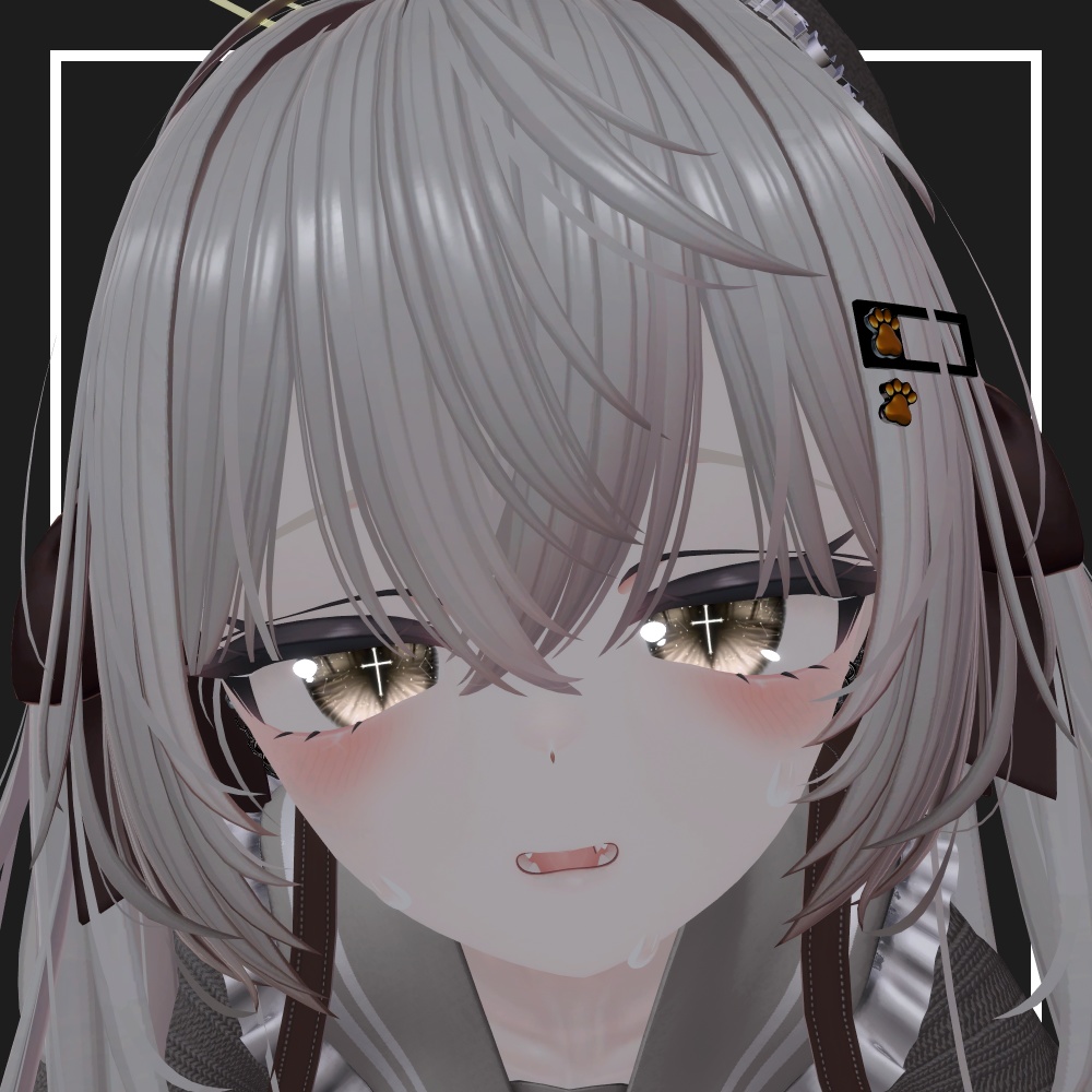 【VRChat】肉球ヘアピン