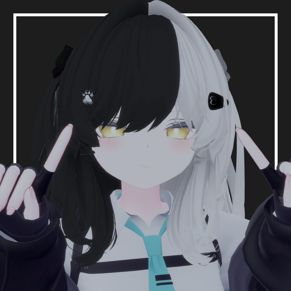 【VRChat】肉球ヘアピン