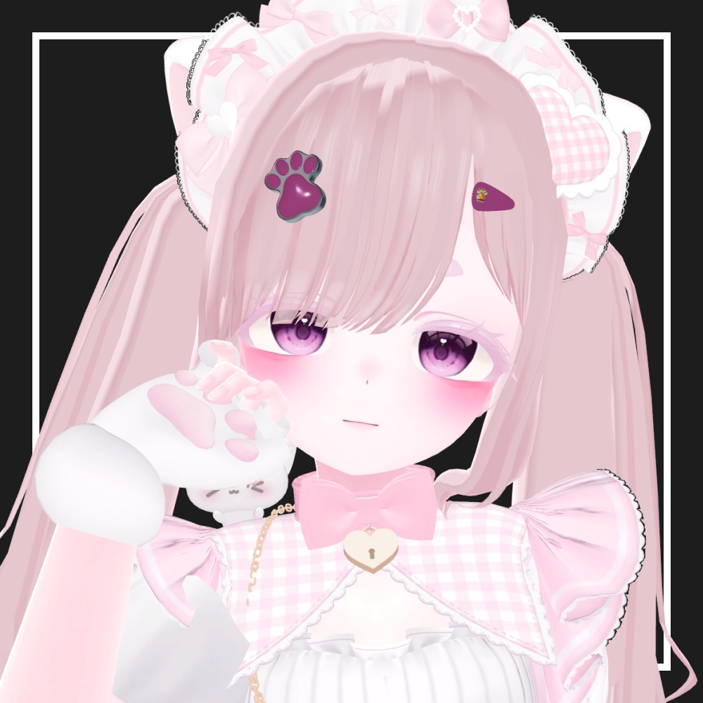 VRChat】肉球ヘアピン - MotchyDog - BOOTH