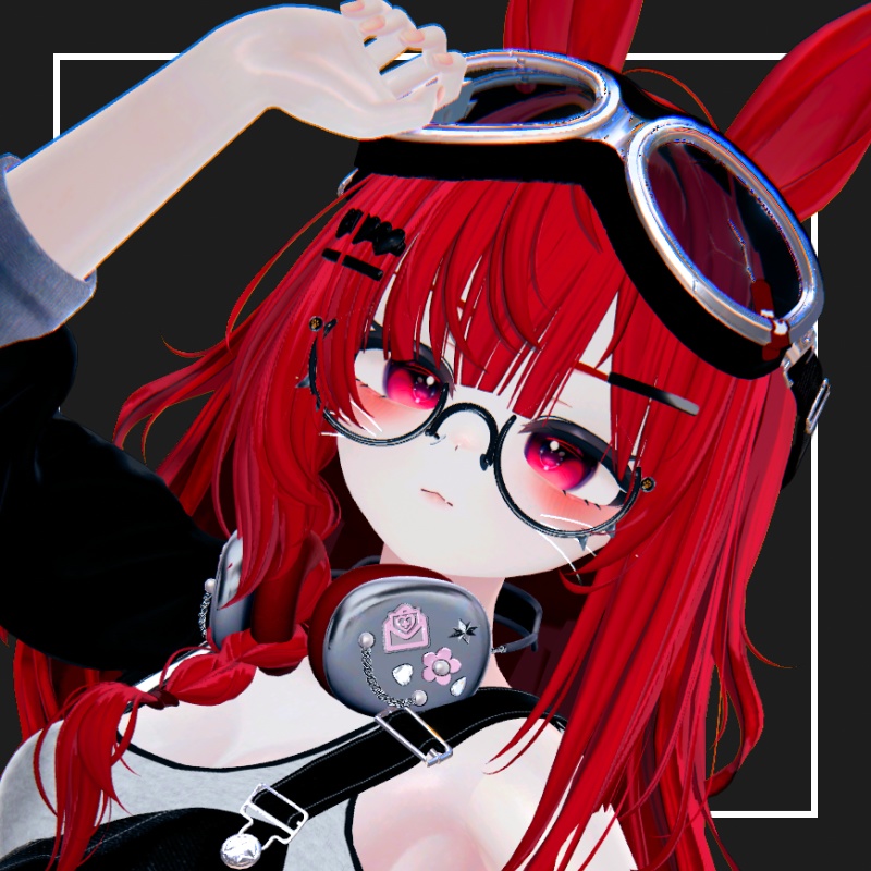【VRChat】肉球眼鏡 -paw pad glasses-