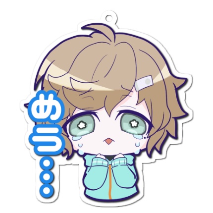【非公式】叶アクリルキーホルダー(スタンプ風シリーズ)