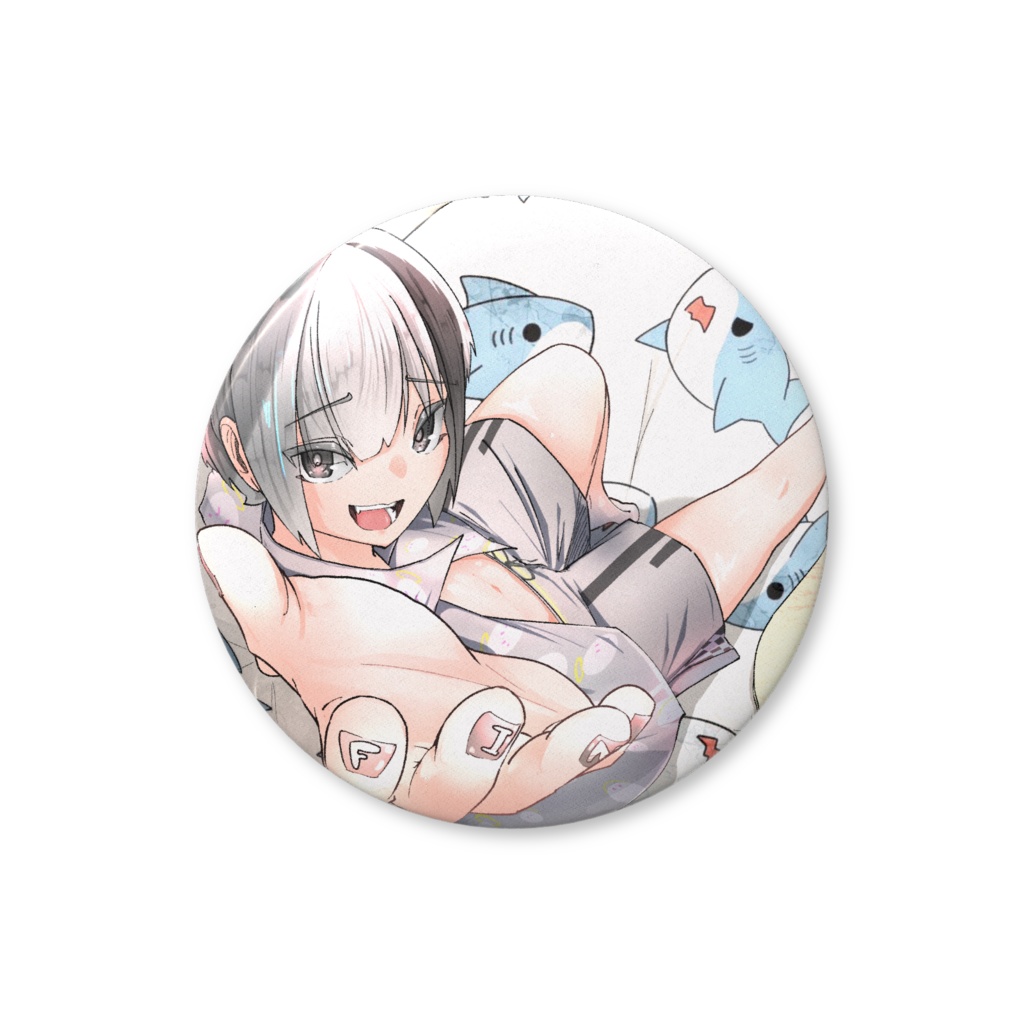 ふぃん缶バッチ　2025夏