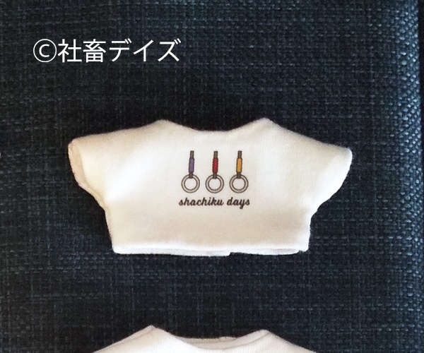 12cmぬい用 オーバーサイズ プリント Tシャツ