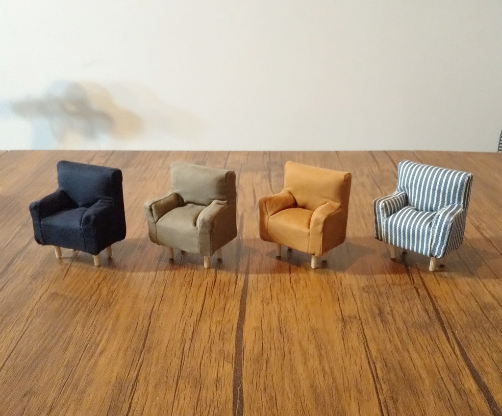 10cm/12cmぬい用 【1/12スケール】 ミニチュアソファー