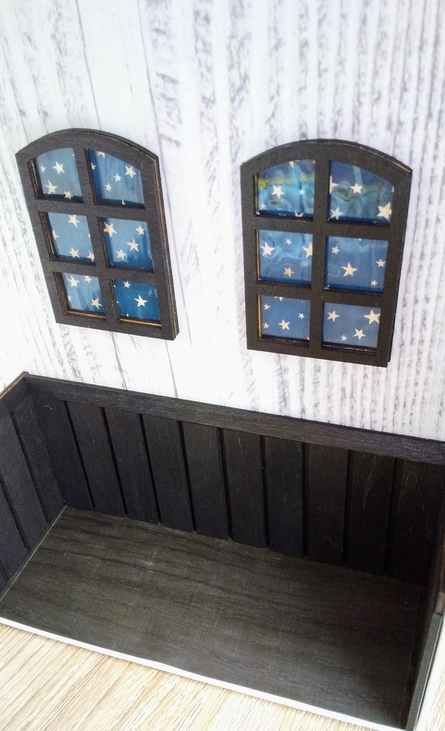 【10~12cmぬい用 1/12スケール】本型 ミニチュア リビングルーム