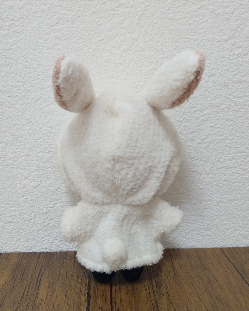 【再販なし】10cm/12cm ぬい用 ふわふわ うさみみ パーカー